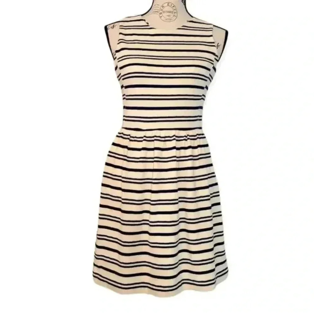 J.Crew Sleeveless Striped Midi Dress Size XS